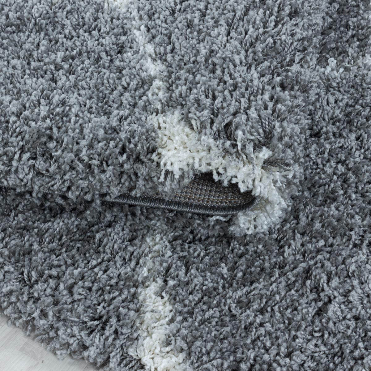 Tapis shaggy tissé motif scandinave SANI