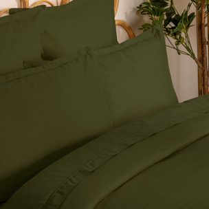 Housse de couette "Carina" coton 240x220cm vert kaki