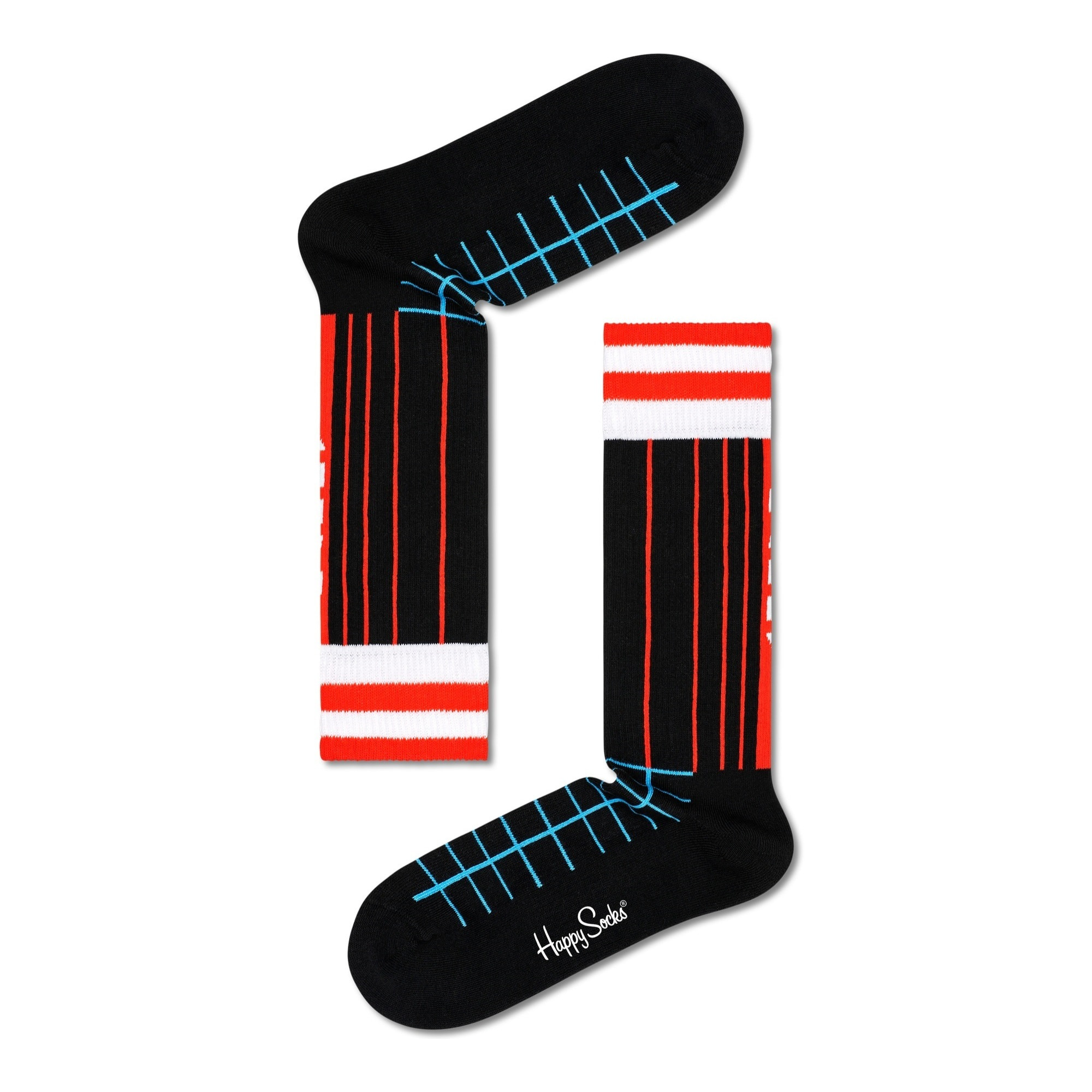 Calcetines 2-pack grid stripe crew