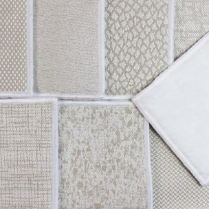 Carres demaquillants coton mélangé 300 g/m² motif jacquard beige Uni nacre
