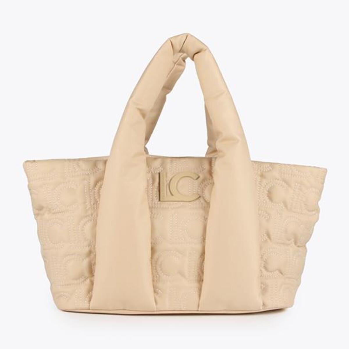 Borsa shopper media e borsa monogramma trapuntata