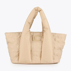 Borsa shopper media e borsa monogramma trapuntata