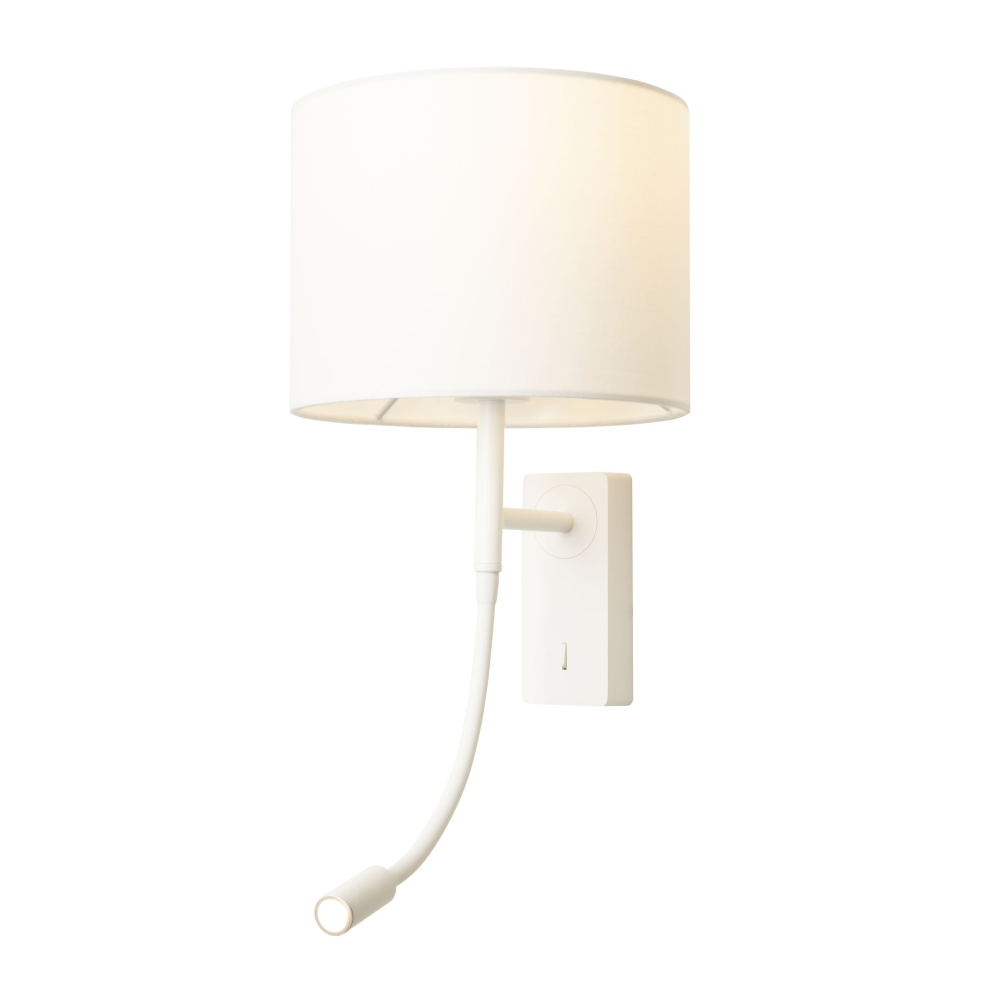 Forlight Colo - Luz de Lectura para Dormitorio LED Luz Cálida 3000K con Interruptor. Aplique de Pared Cabecero de Cama Blanco