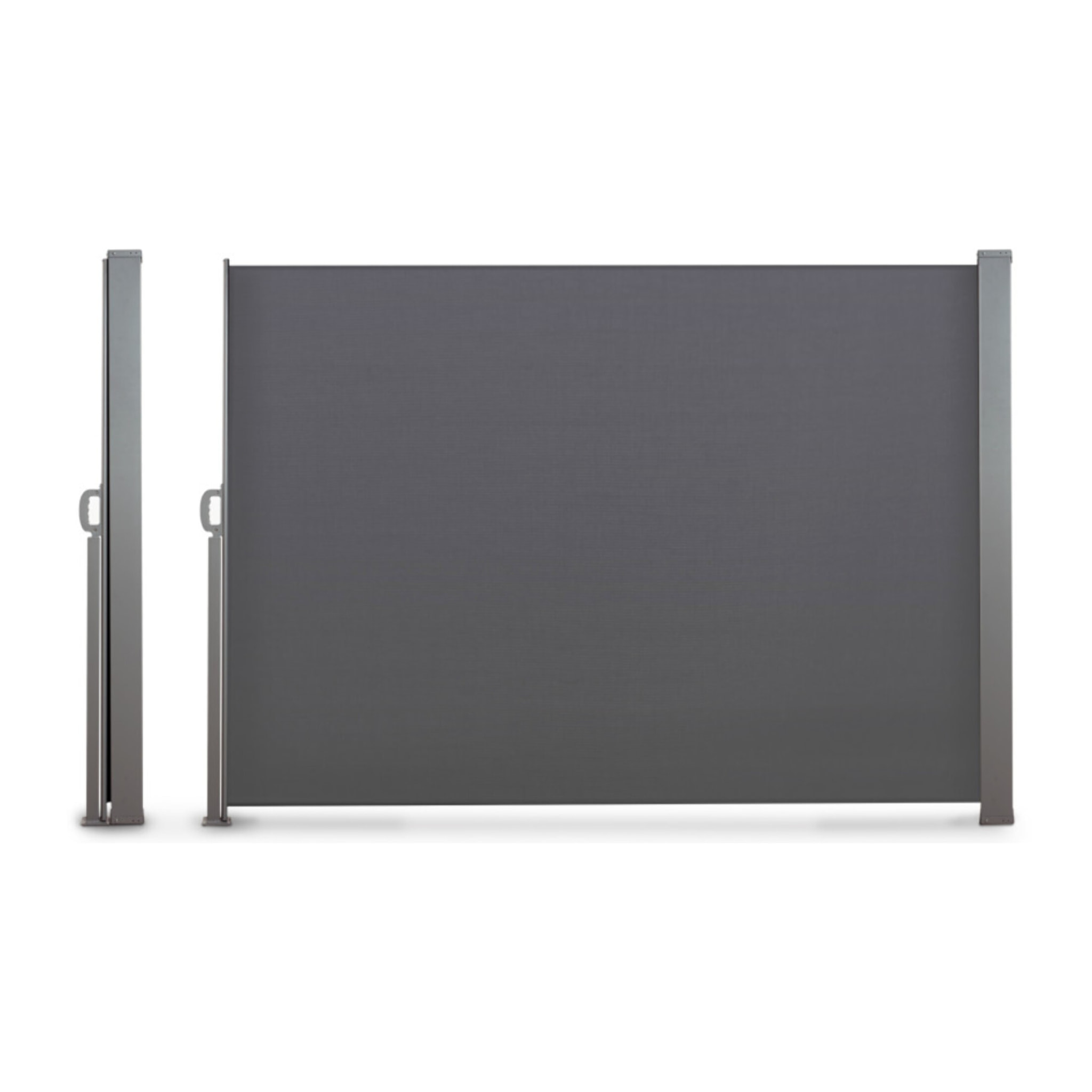 Paravent rétractable premium gris anthracite