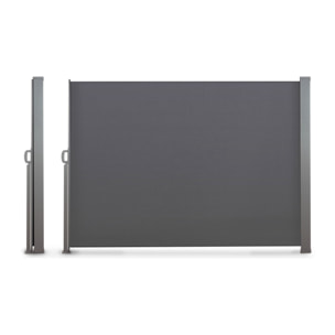Paravent rétractable premium gris anthracite