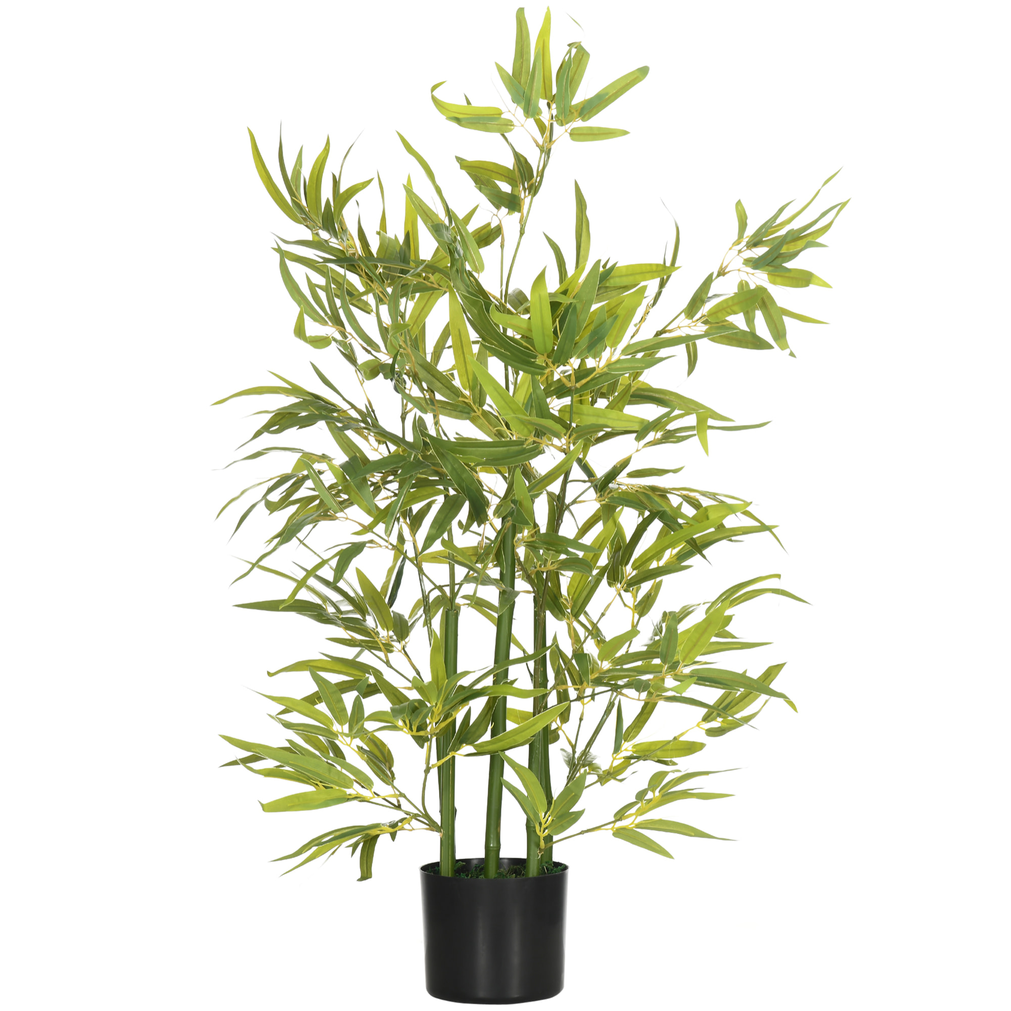 Planta Artificial de Bambú con Maceta 90 cm Decoración para Salón Hogar Exterior