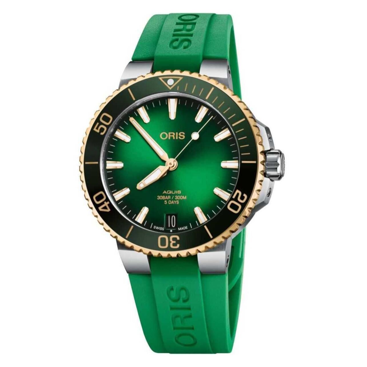 Reloj Oris 6357-07-4-22-77FC Hombre Analogico Automatico con Correa de Caucho