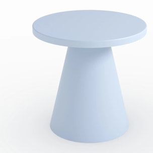 Table d'appoint de jardin en métal bleu pastel D45 cm  - Azuri