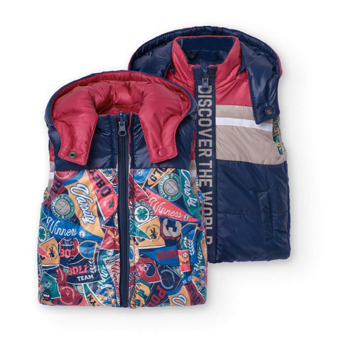 Chaleco reversible de bebé niño