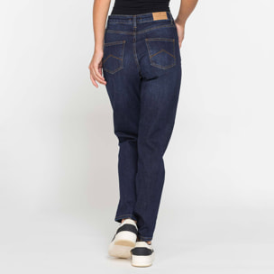 JEANS MOM CINQUE TASCHE IN DENIM STRETCH 12,2oz