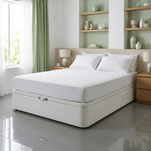 Canapé Polipiel de Luxe Blanco - Incluye Montaje