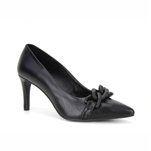 Salón con adorno de niquel y tacón 7,5 cm