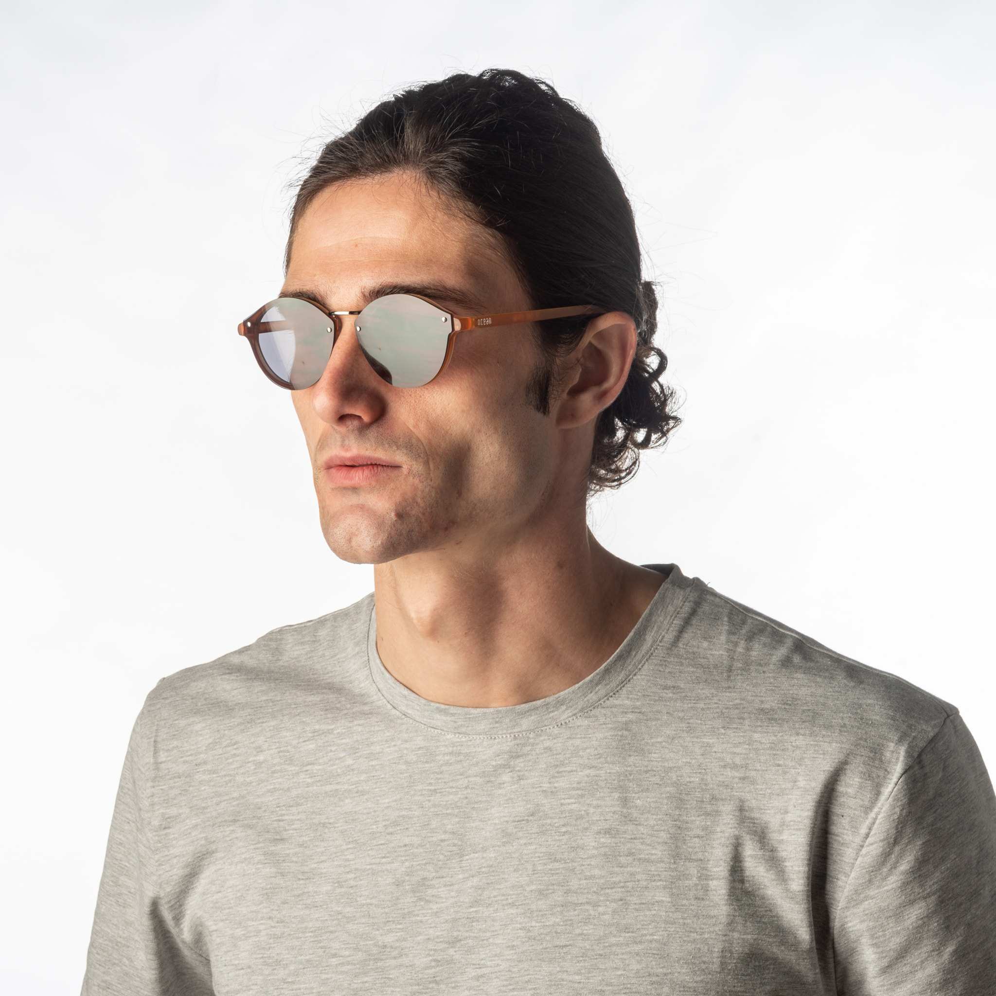 Gafas de sol PALO ALTO TURIN - Marrón claro mate / Plana ahumada