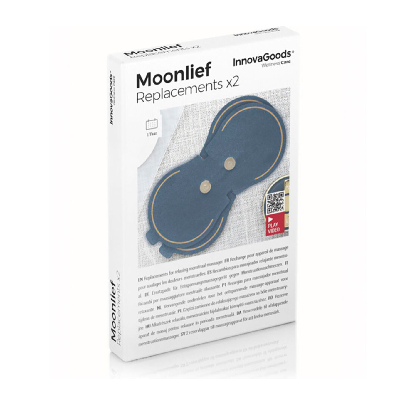 Patchs de Rechange pour Masseur pour Soulagement de Douleurs Menstruelles Moonlief InnovaGoods (Pack de 2)