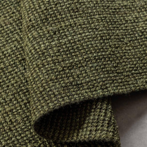 Tapis rond, forme ronde, motif uni, tissé à la main, sum