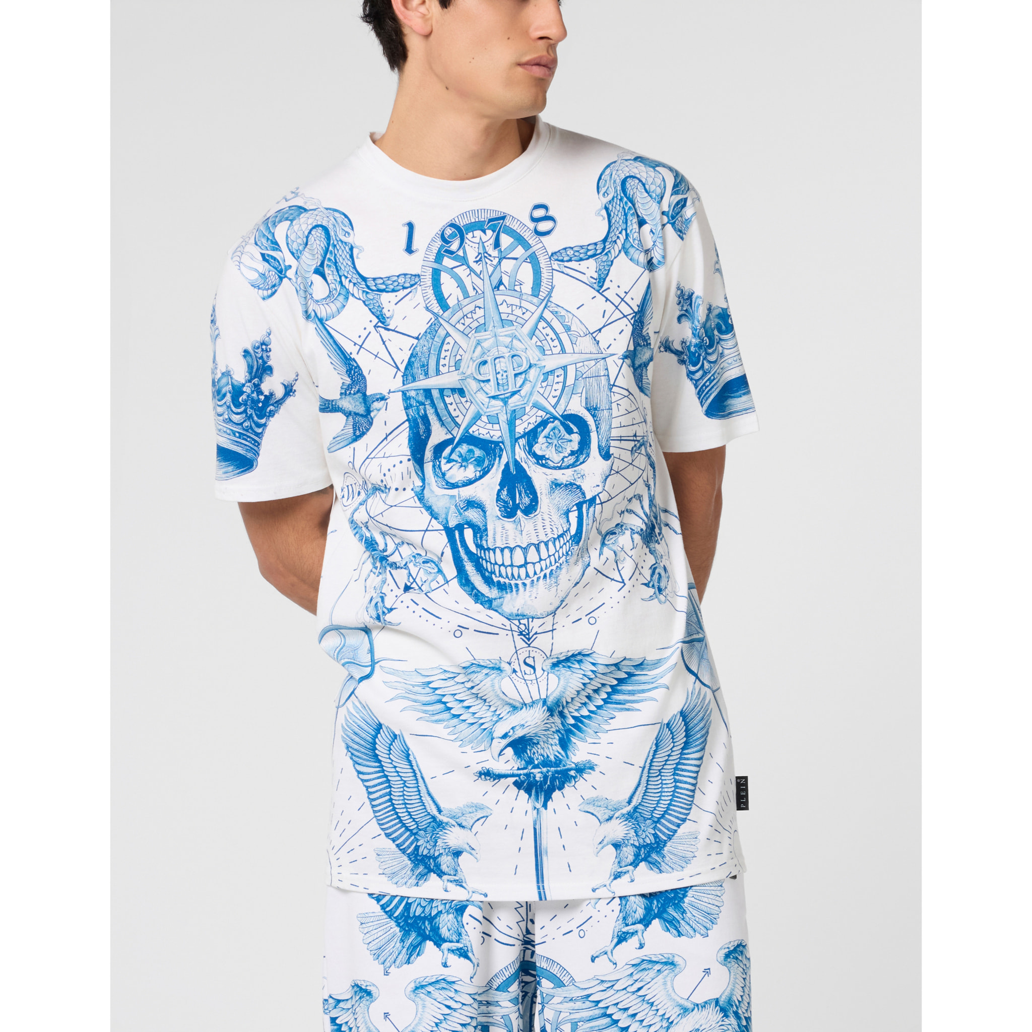 PHILIPP PLEIN Round Neck T-Shirt Tattoo