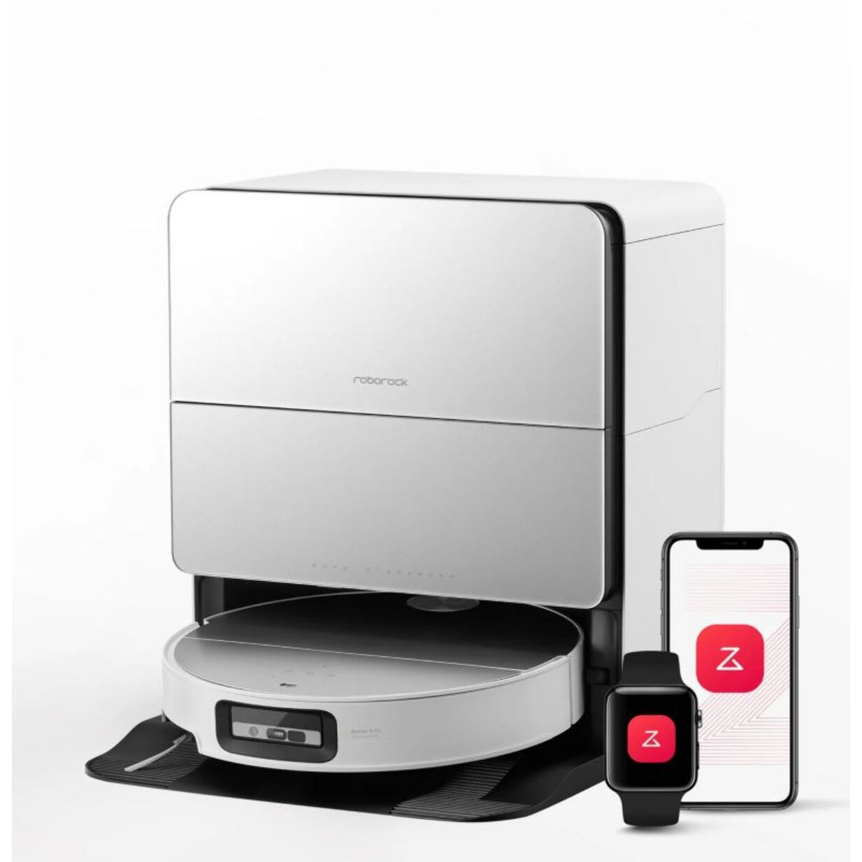 Robot Aspirateur Laveur ROBOROCK Saros 10 blanc