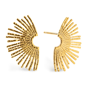 Orecchino Sunbeam in Acciaio Placcato Oro