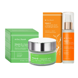 Set hidratante con vitamina C + D para un brillo radiante