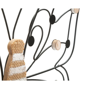 PANNELLO IN FERRO E LEGNO BUTTERFLY CM 39,5X1,5X33,5 MIN 2