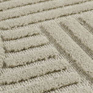 Tapis salon au motif géométrique en relief, design épuré, MANON