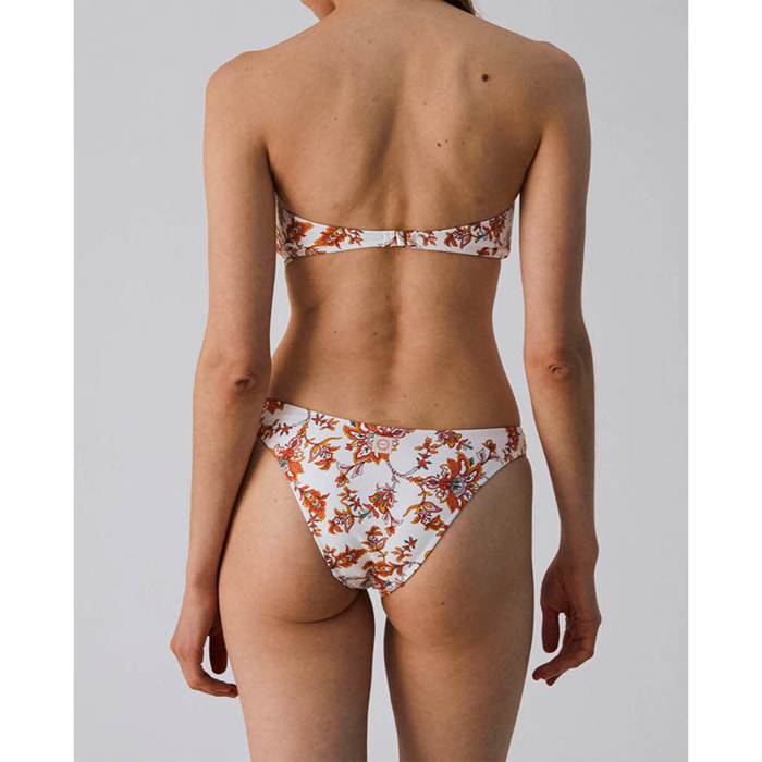 Braga de bikini en forma de V con estampado floral