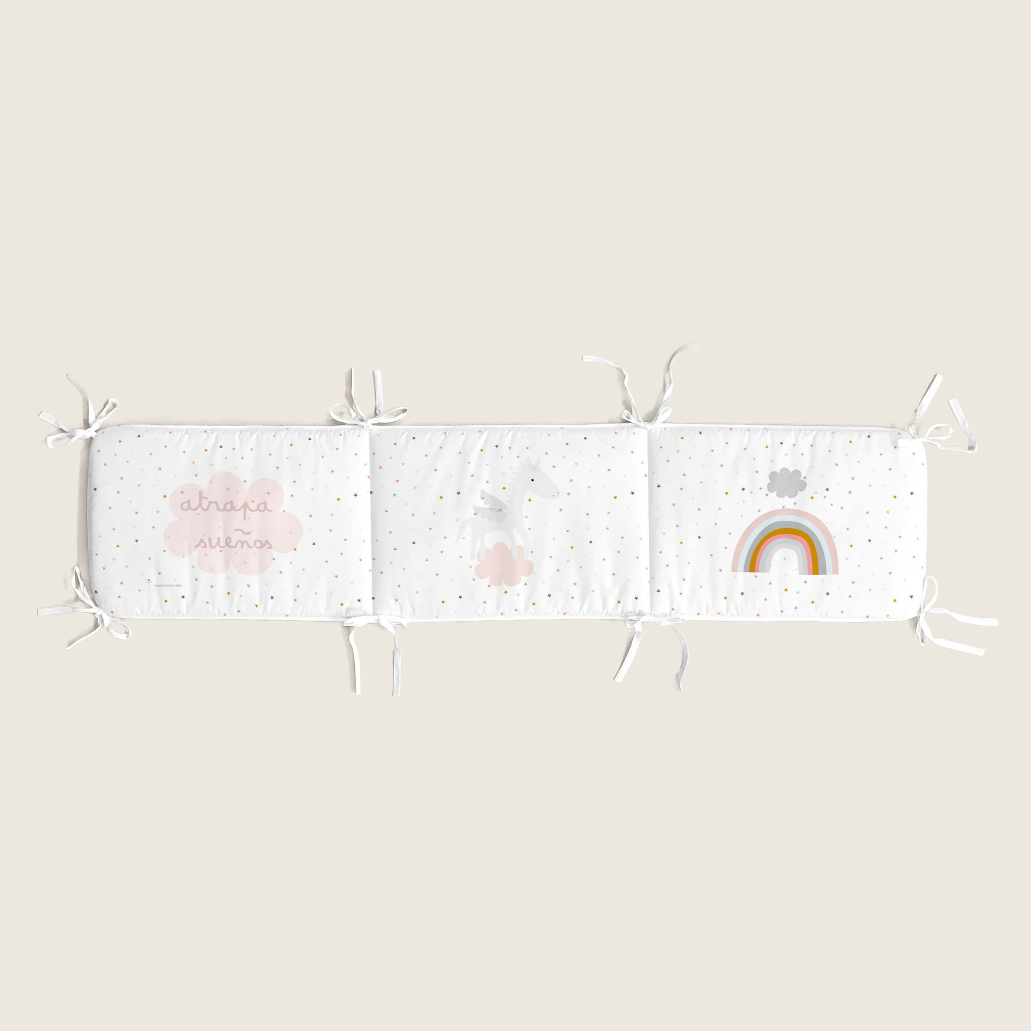 Protector de cuna - Algodón - Con Cintas - Pegaso Mágico