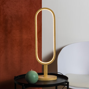 Lampe à poser "Finn" - bois H56 - 5 cm