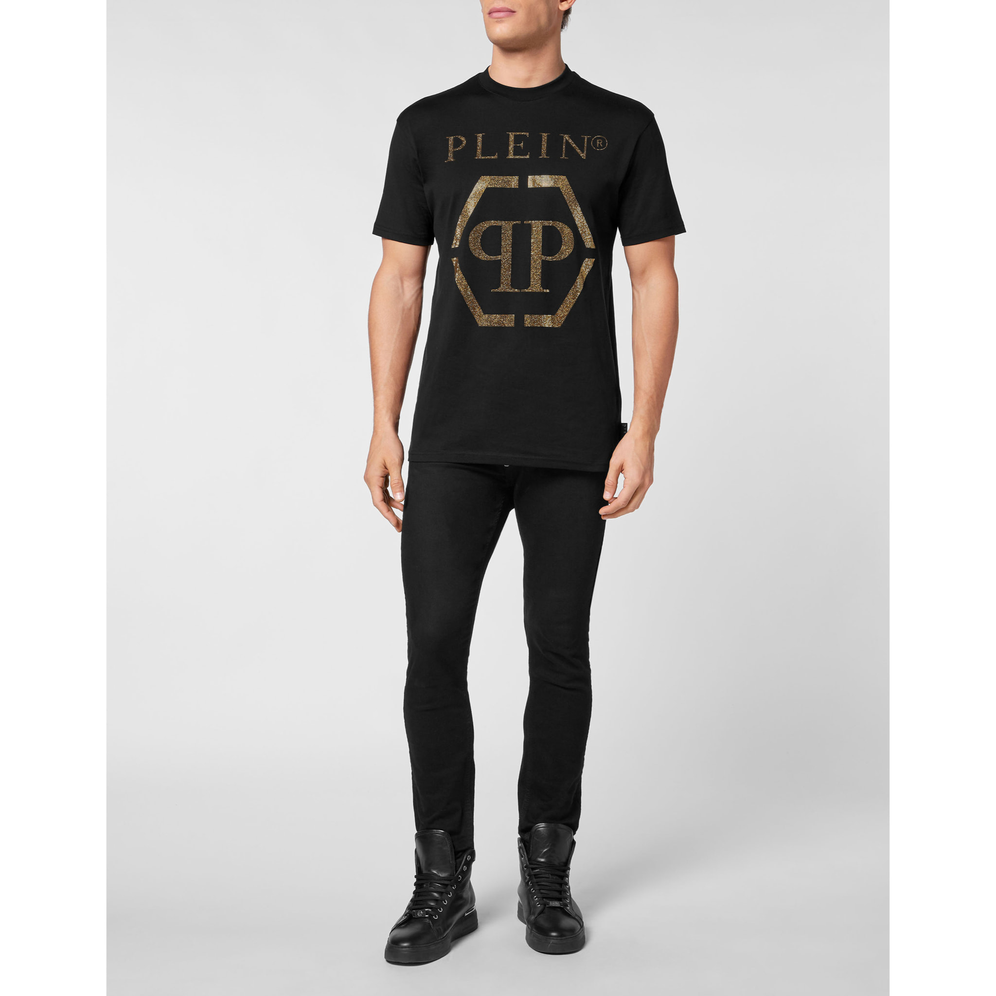 PHILIPP PLEIN Maglietta a girocollo HEXAGON