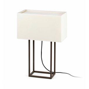 VESPER Lampe de bureau brun et beige