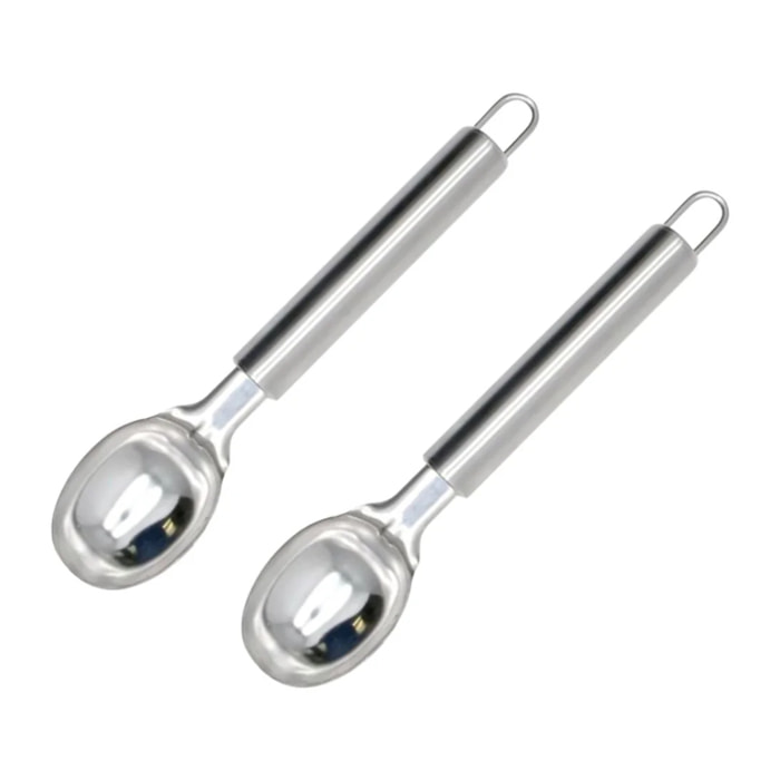 Set de 2 cuillères à glace inox Fackelmann Elemental