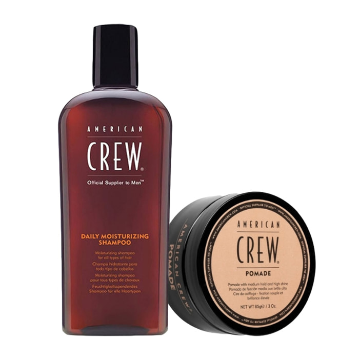 AMERICAN CREW Kit Moisturizing Daily Shampoo 250ml + Pomade 85gr