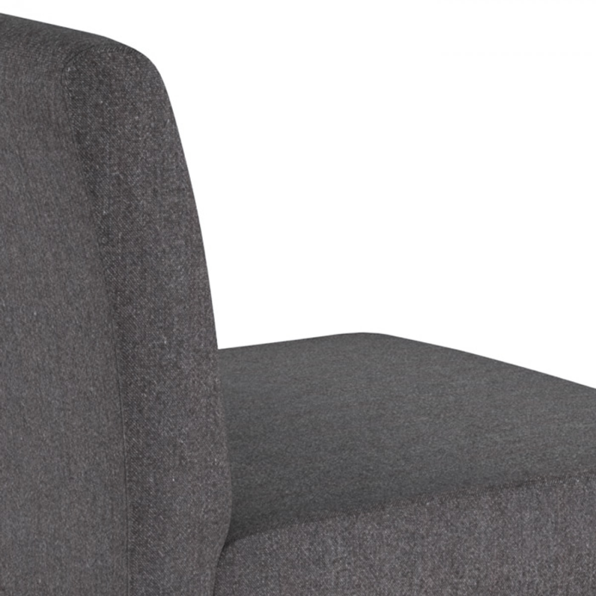 Lot de 2 chaises de bar en tissu gris foncé et pieds en bois 75 cm - Havane