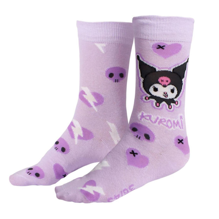 Calcetines Hello Kitty - Color Morado - Talla 36-43