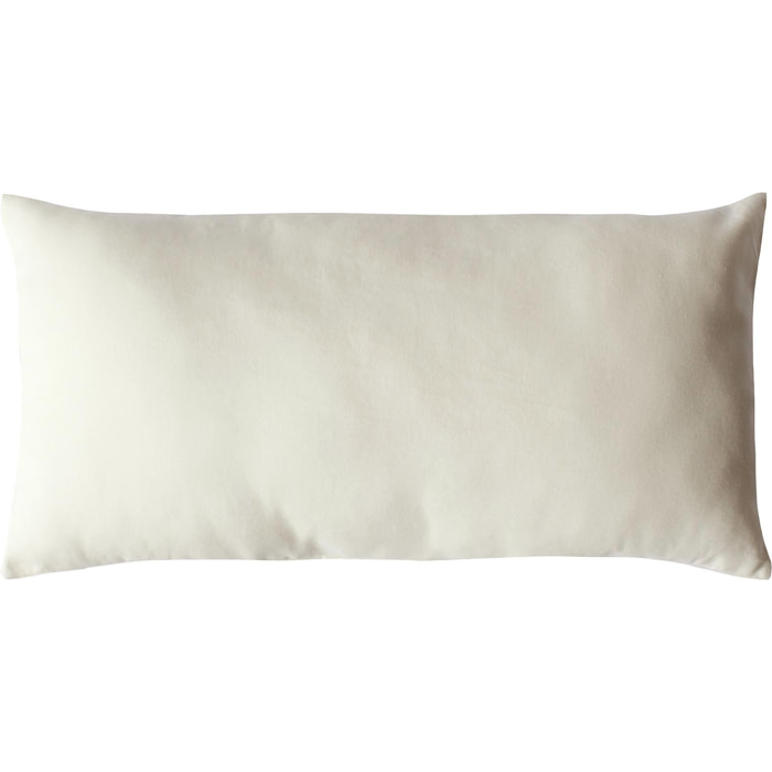 Coussin non déhoussable en coton uni - Ecru