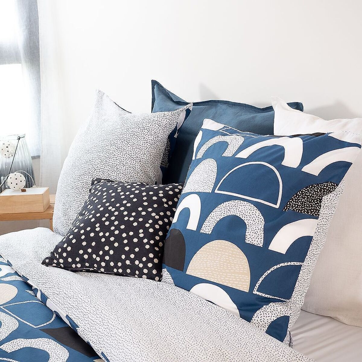 Parure Housse De Couette 3pcs 100% Coton 57 Fils Berlioz