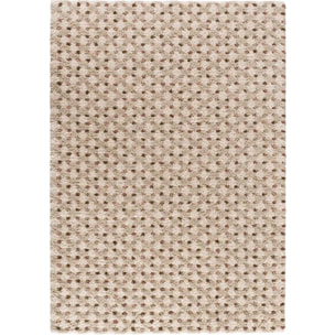 EMBER Alfombra infantil shaggy escandinava Beige y Crema, varias medidas disponibles.