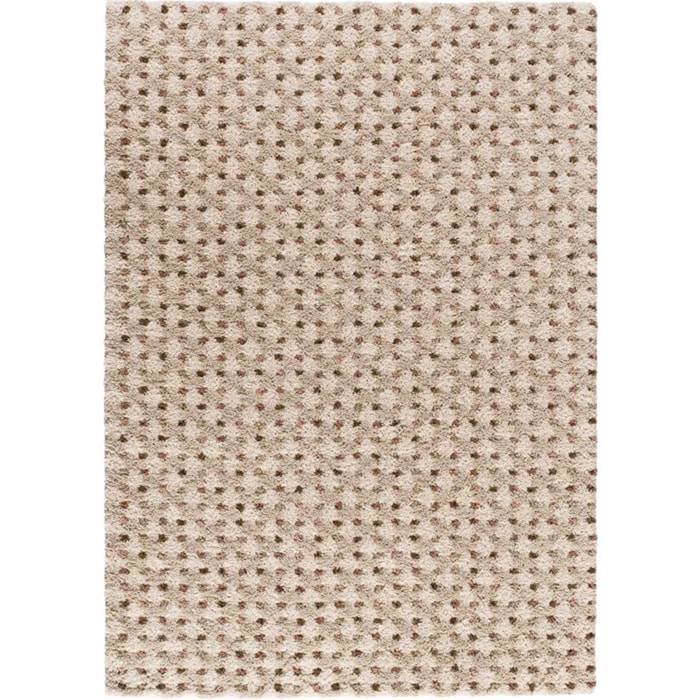 EMBER Alfombra infantil shaggy escandinava Beige y Crema, varias medidas disponibles.