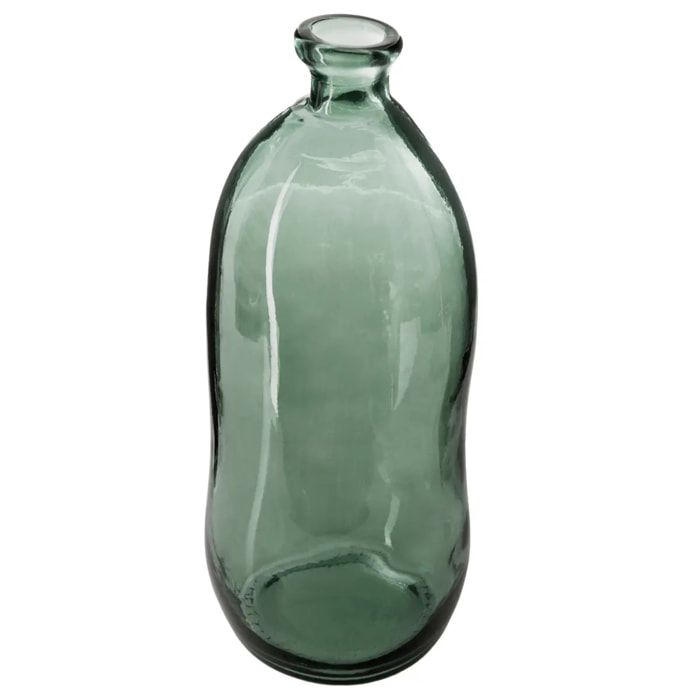 Vase "Dame Jeanne" - verre recyclé - vert kaki H73 cm