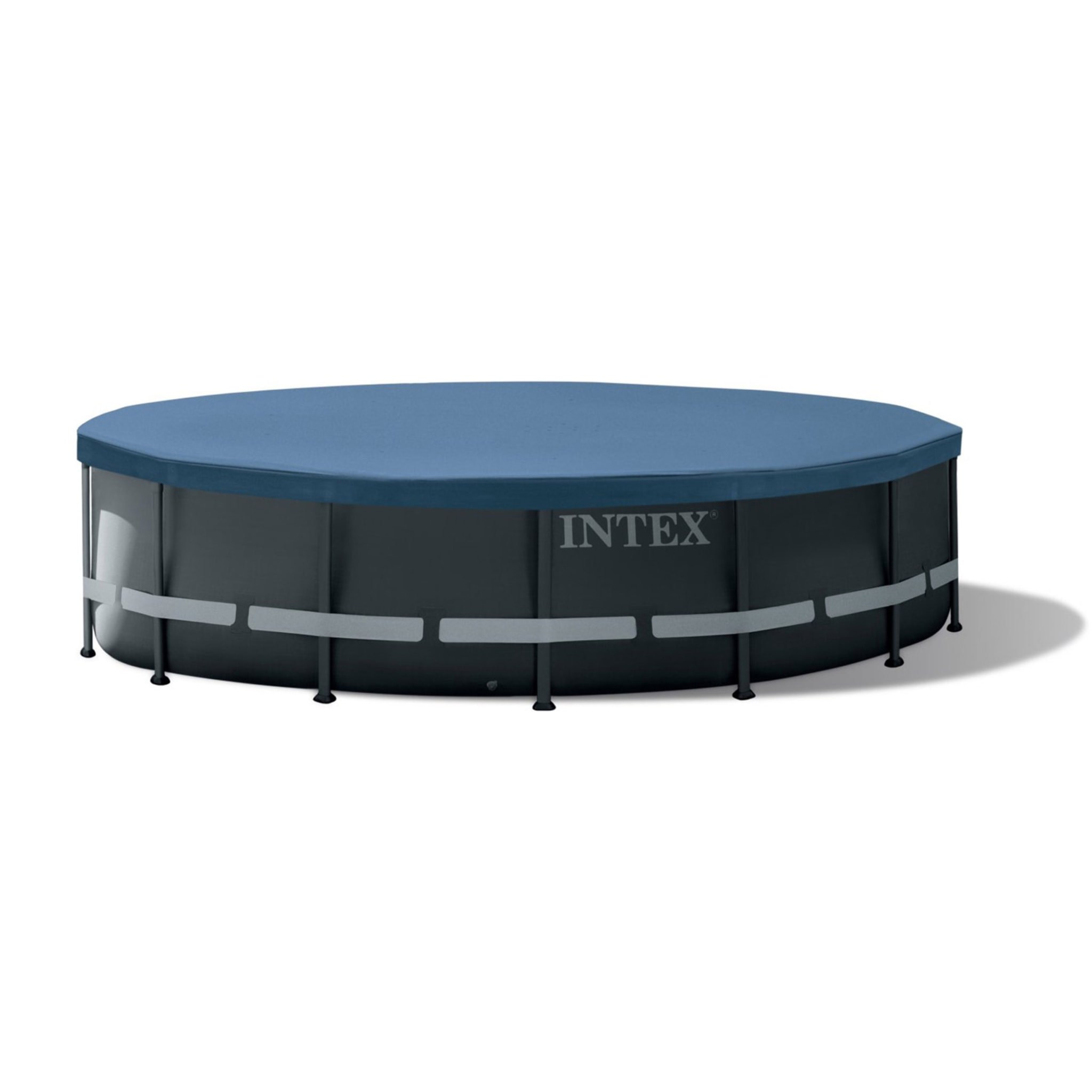 Intex Piscina Ultra XTR Frame rotonda con Pompa Filtro, Scaletta e Teli, 488x122 cm