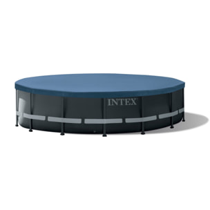 Intex Piscina Ultra XTR Frame rotonda con Pompa Filtro, Scaletta e Teli, 488x122 cm