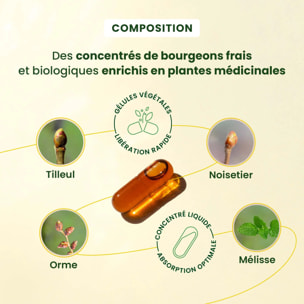 Herbalgem- Complément alimentaire Sommeil - Bio - 30 GELULES