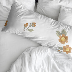 Taie d’oreiller 100 % coton 80 fils Aldaia