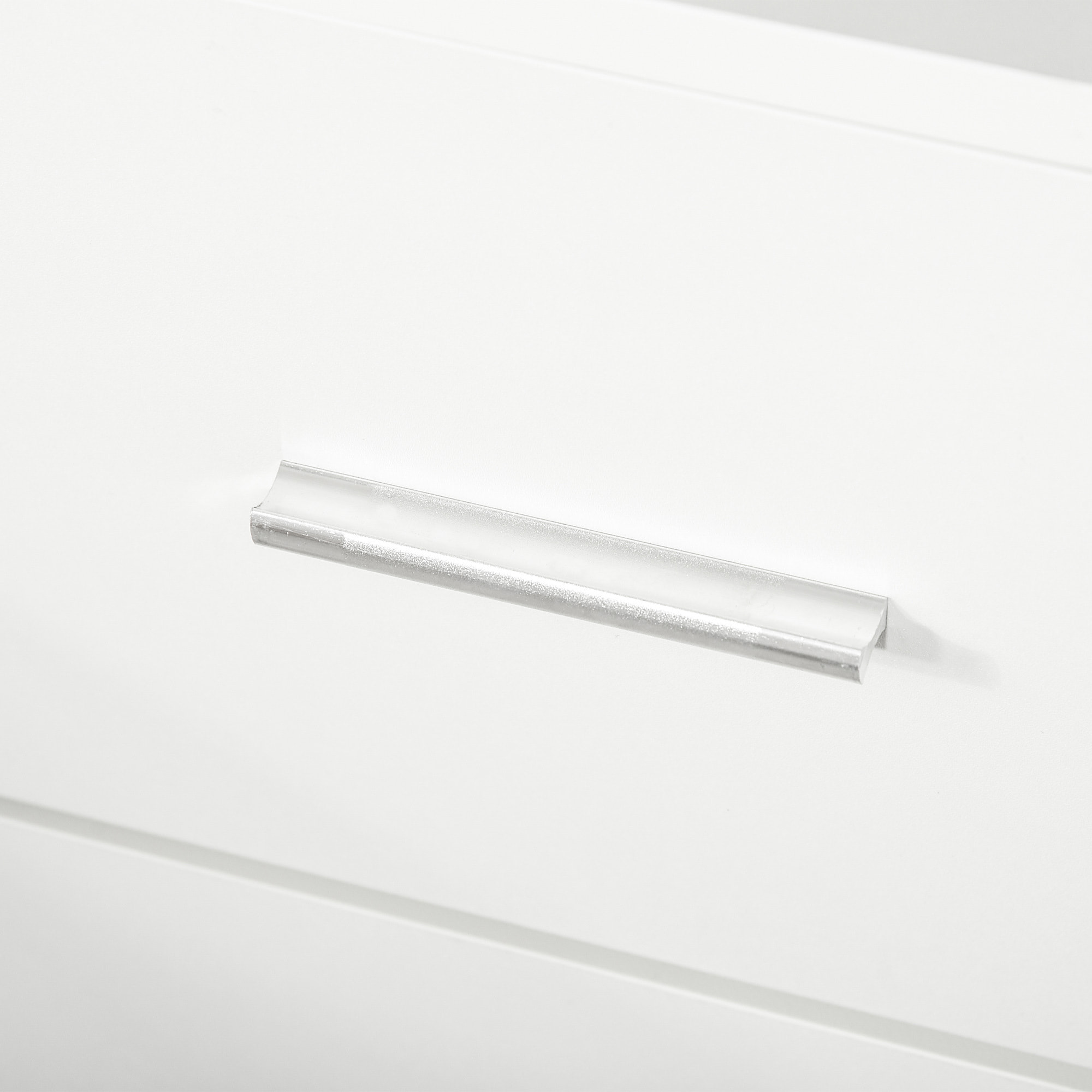 HOMCOM Mesita de Noche Moderna Mesilla de Noche con 2 Cajones Mesita Auxiliar para Salón Dormitorio Carga 30 kg 45x39,5x49 cm Blanco