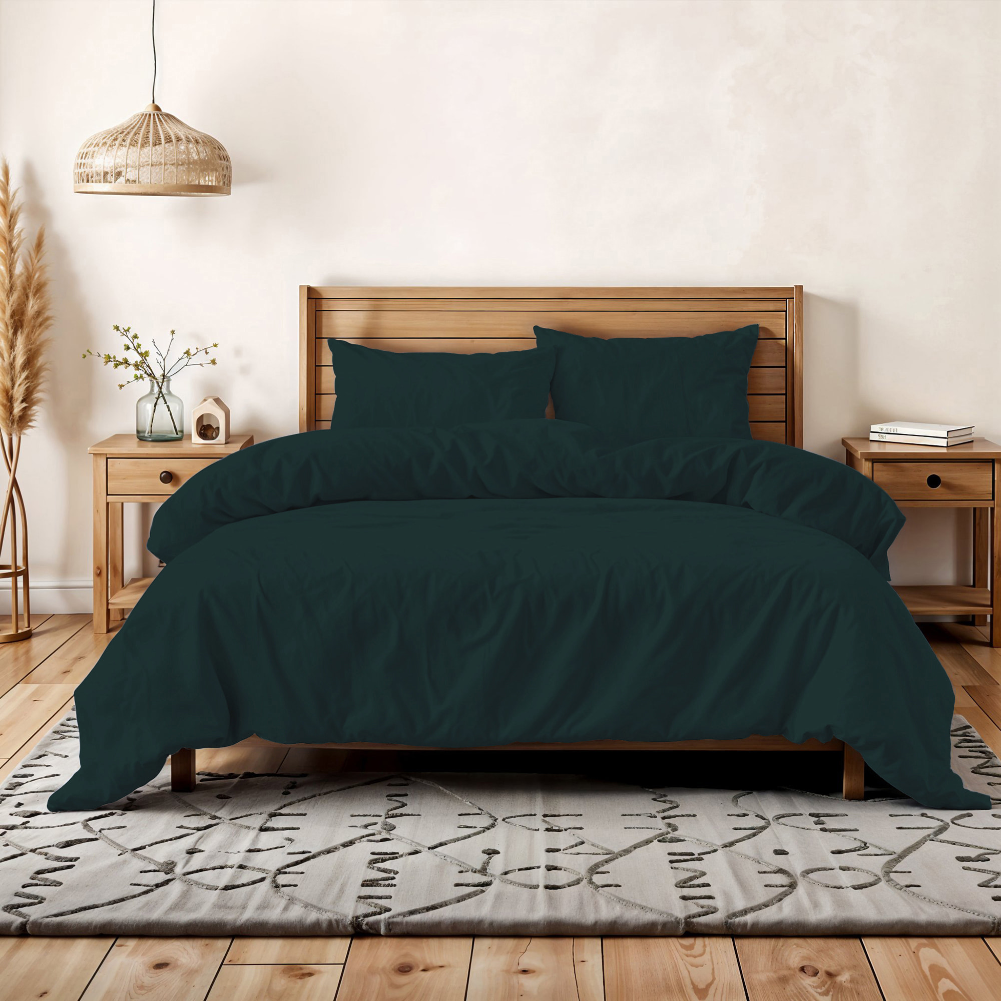 PARURE COPRIPIUMINO WATER WASHED, 100% Microfibra, No Stiro - OTTANIO