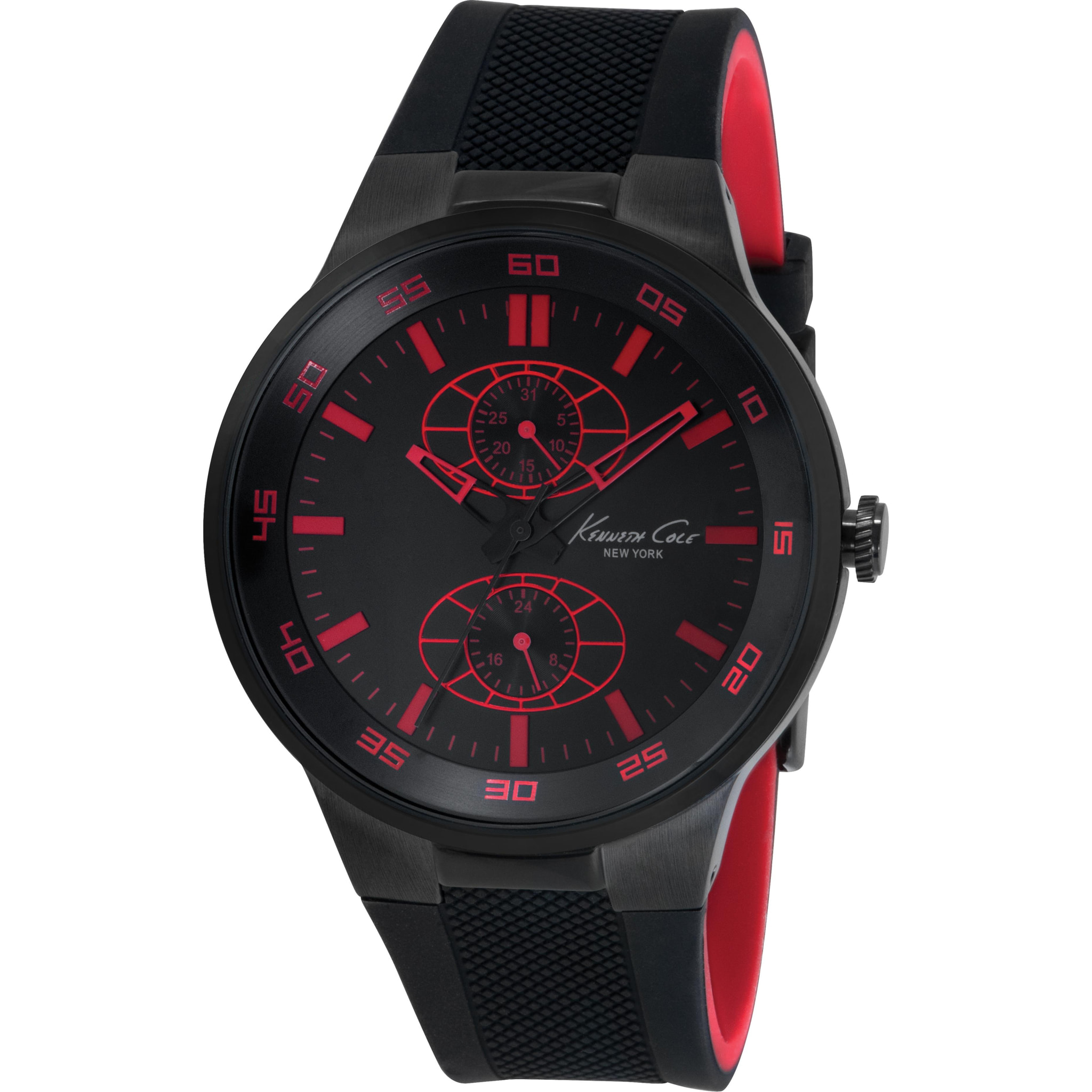 Reloj Kenneth Cole IKC8033 Hombre Analogico Cuarzo con Correa de Caucho