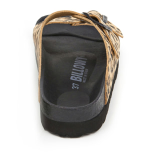 SANDALO CON ZEPPA BILLOWY MARRONE