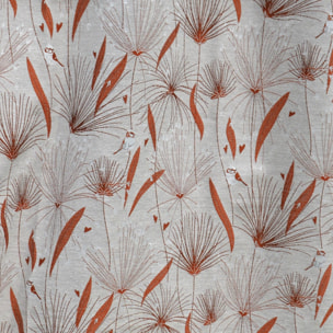 Rideau d'ameublement à jacquard papyrus - Terracotta