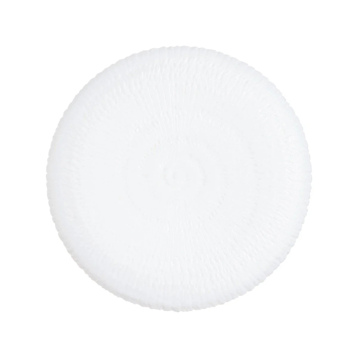 6 assiettes plates blanches 26cm Ammonite - Luminarc - Verre opale extra résistant