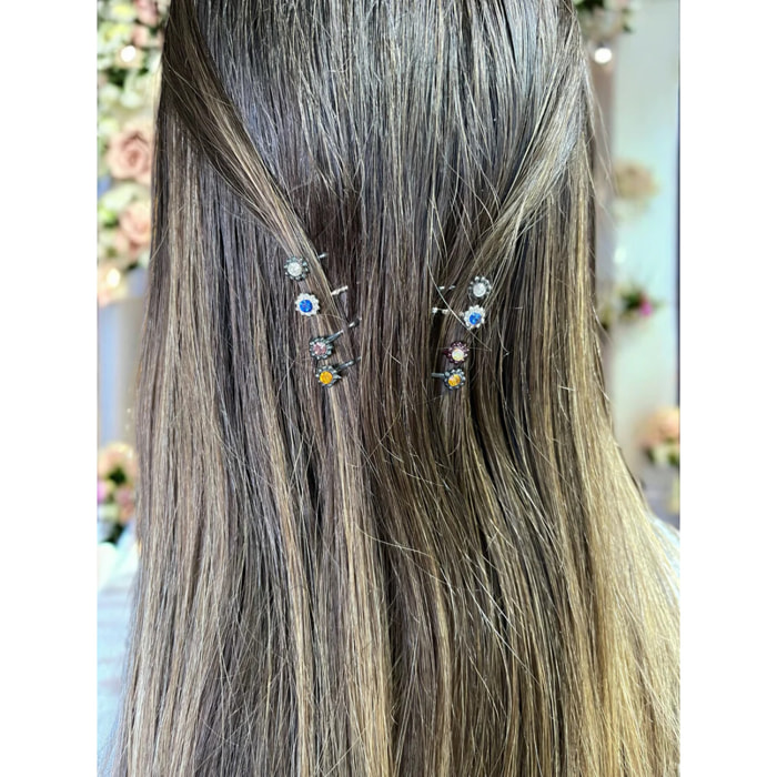 Pack 14 Mini Horquilla surtido redondo y cristal SW